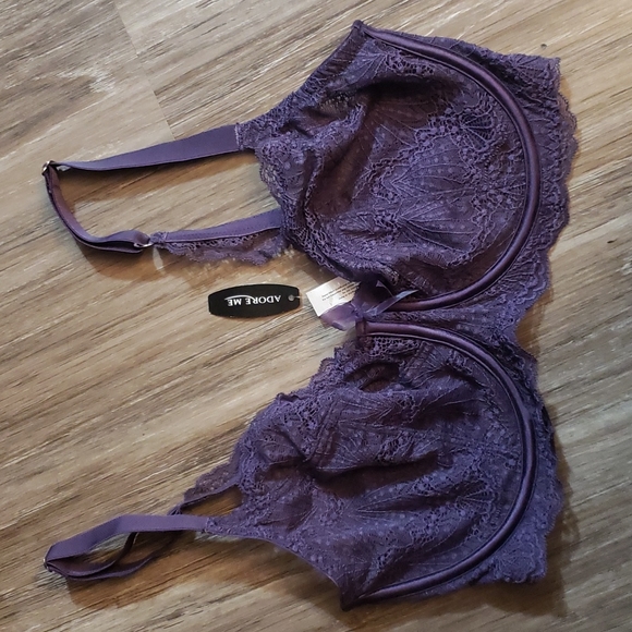 Adore Me Other - Purple unlined Adore Me bra new with tags 32G